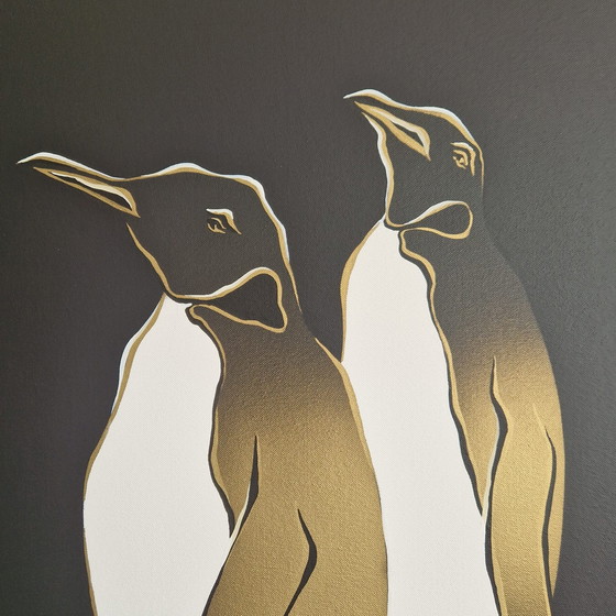 Image 1 of Leo Hortensius- "Pinquin Art" Gemälde