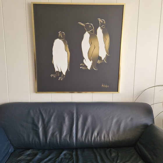 Image 1 of Leo Hortensius- "Pinquin Art" Gemälde