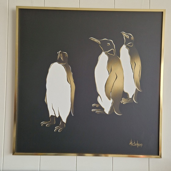 Image 1 of Leo Hortensius- "Pinquin Art" Gemälde