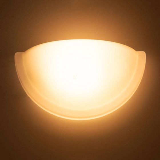 Image 1 of Weltraumzeitalter Peil & Putzler Glaswandleuchte, minimalistisches Gebäck