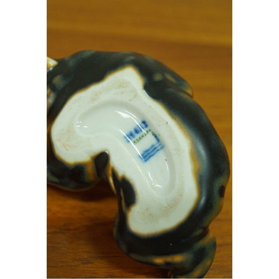 Image 1 of Bären-Briefbeschwerer aus Porzellan von Knud Kyhn für Royal Copenhagen, 1960er Jahre