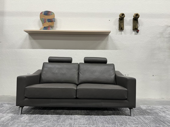 Image 1 of Leolux Antonia Sofa 2-Sitzer Leder Grau