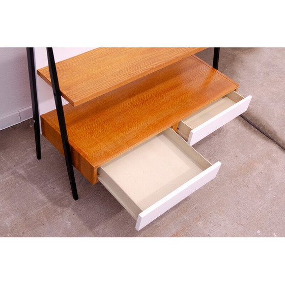 Image 1 of Vintage-Bücherregal aus Buchenholz für Tatra Nabytok, Tschechoslowakei 1960