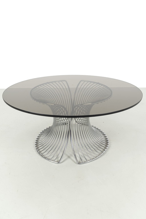 Vintage Couchtisch mit Drahtgestell
