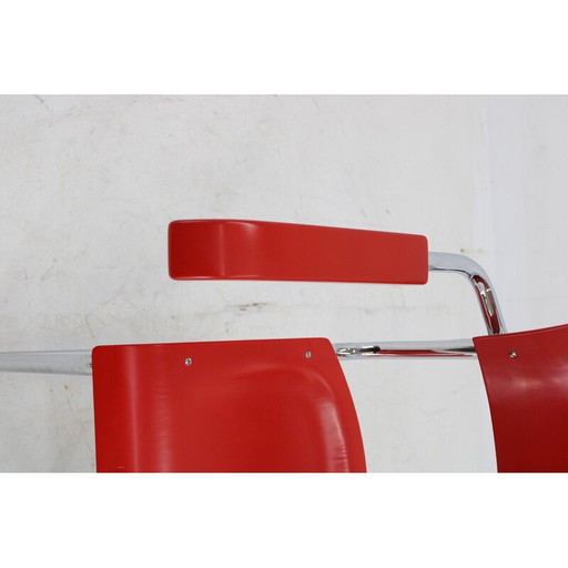 Vintage Bauhaus restaurierter Rohrsessel, Deutschland 1940er Jahre