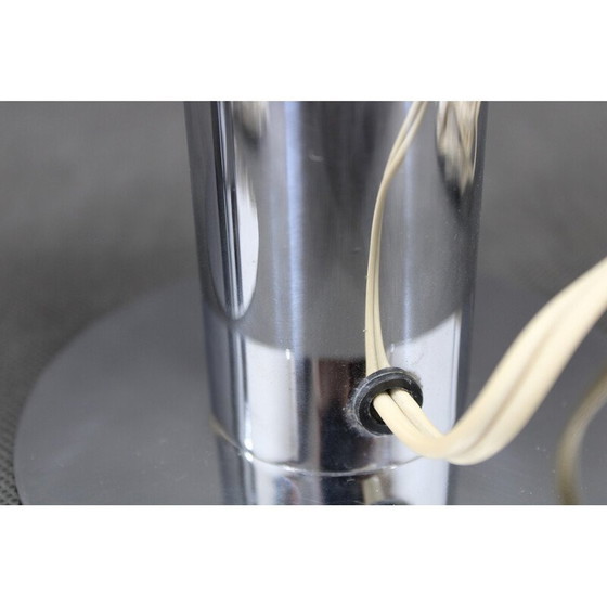 Image 1 of Paar alte Chromstahl-Lampen, Italien 1970