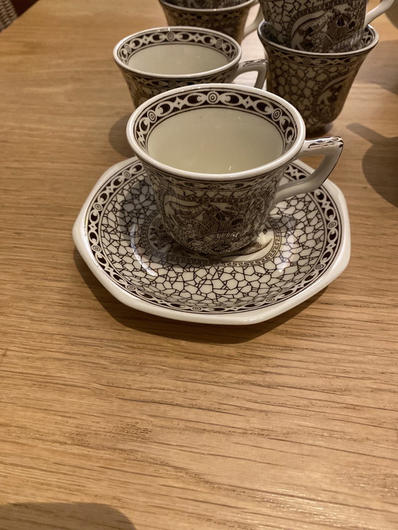 Image 1 of 1780 Chinese Bird Adams Komplettes Espresso/Kaffeeservies