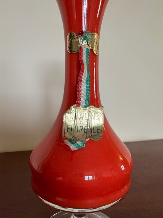 Image 1 of Vase Soliflore Opaline Florence 60er Jahre