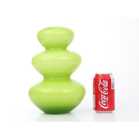 Image 1 of Vase aus geblasenem Glas von Pernille Bülow, Dänemark 1990