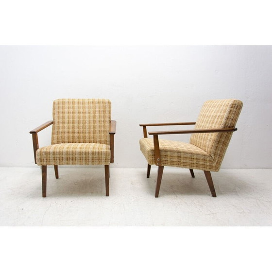 Image 1 of Paar alte Buchenholzsessel von Tatra nábytok, Tschechisch 1960