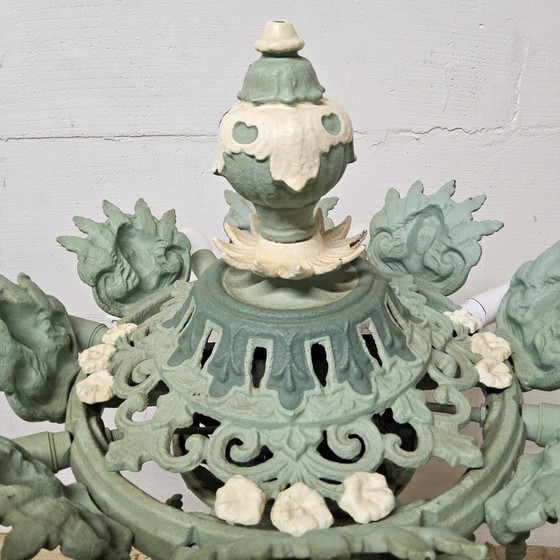 Image 1 of Einzigartige viktorianische Stehlampe aus Gusseisen Jugendstil Französische Stehlampe