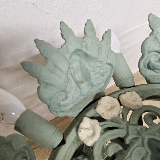 Image 1 of Einzigartige viktorianische Stehlampe aus Gusseisen Jugendstil Französische Stehlampe