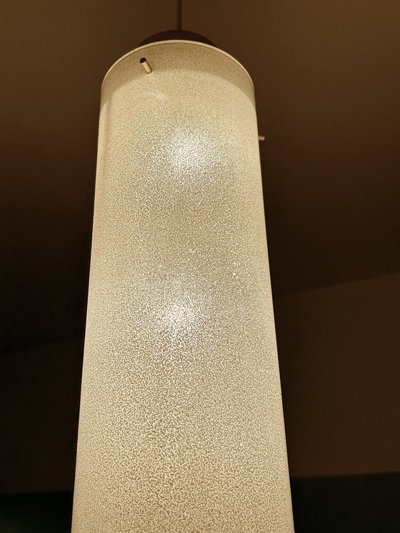 Image 1 of Sehr große Mid Century Glas Pendelleuchte
