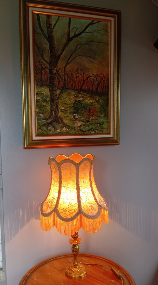 Öl Auf Leinwand Feuer Wald