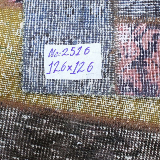 Image 1 of Perserteppich Patchwork Teppich 126X126