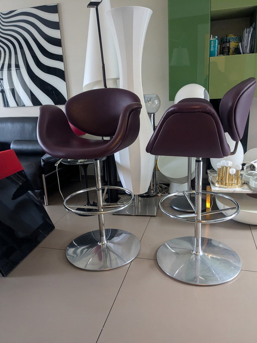 Set Aus 2 Hockern Little Tulip Von Pierre Paulin- Artifort