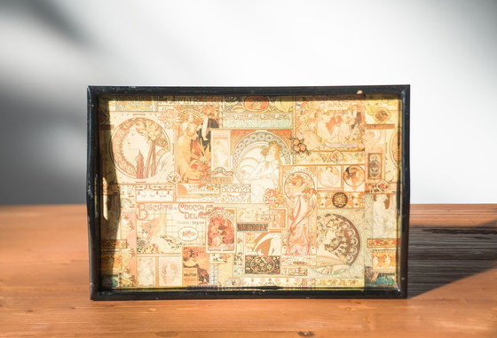 Image 1 of Vintage Frühstückstablett mit klappbaren Beinen - 1980er/1990er Jahre Funktionelles und stilvolles Design