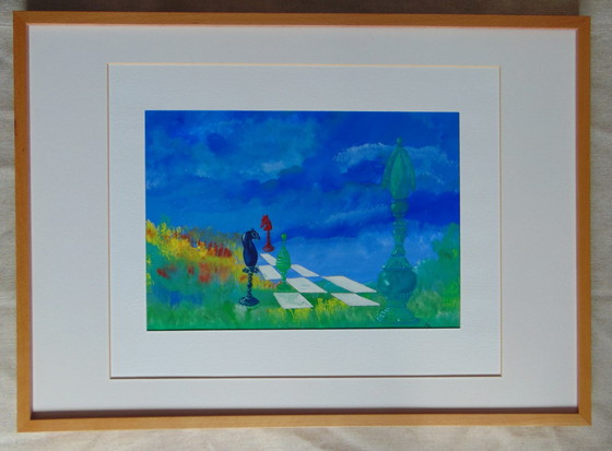 Image 1 of Aad van den Bosch - Schachfiguren im Querformat