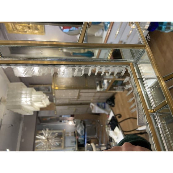 Image 1 of Schwarzer und roter Vintage-Spiegel von Martin Studio 2000s