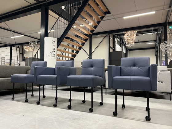 Image 1 of 4 Gelderland 7714 Esszimmerstühle aus Leder