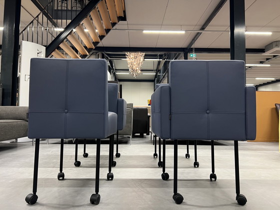 Image 1 of 4 Gelderland 7714 Esszimmerstühle aus Leder