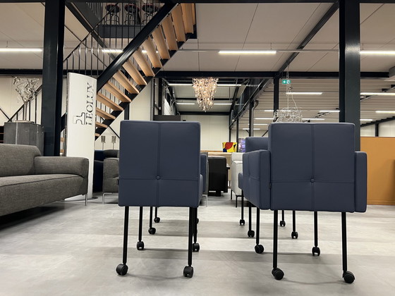 Image 1 of 4 Gelderland 7714 Esszimmerstühle aus Leder