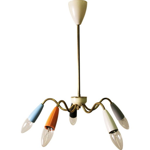 Vintage-Kronleuchter mit Spinne, Italien 1970