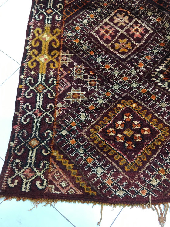 Image 1 of Antiker Berber Zemmour-Teppich 3m76 x 1m90