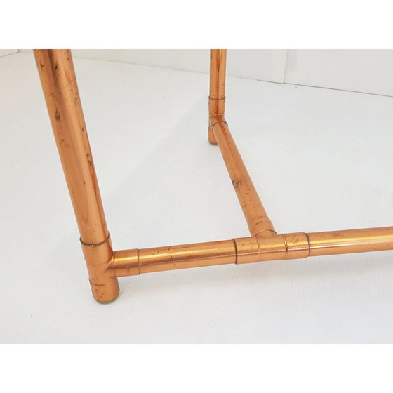Image 1 of Couchtisch aus Kupfer und Glas, 1950