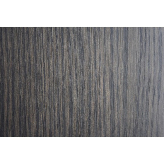 Image 1 of Elektrifizierte Vintage-Vitrine aus schwarz lackiertem Holz für Acerbis