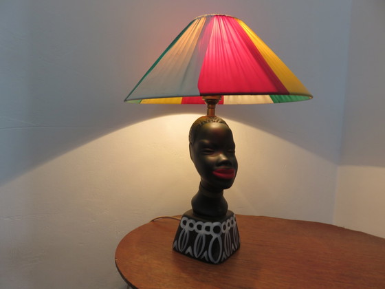 Image 1 of Afrikanische Lampe aus Keramik, 50er Jahre 60er Jahre