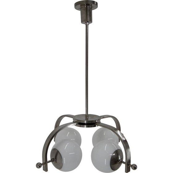 Image 1 of Vintage Bauhaus 4-flammiger Kronleuchter, 1930er Jahre
