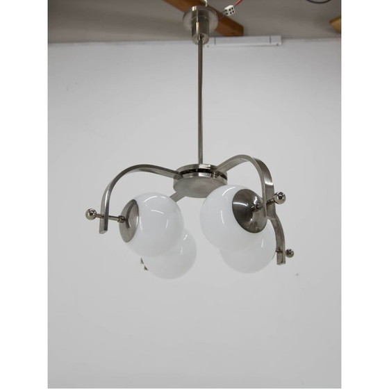 Image 1 of Vintage Bauhaus 4-flammiger Kronleuchter, 1930er Jahre