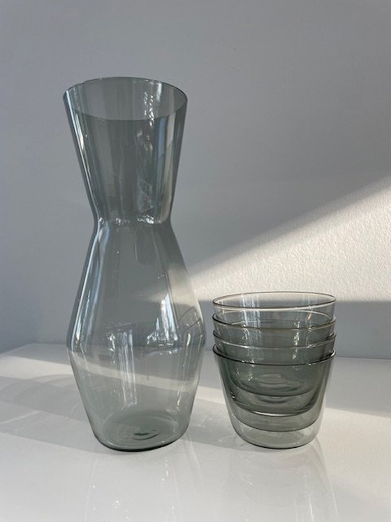 Image 1 of Double Up Design Karaffe und 4 Wassergläser von Spring Copenhagen