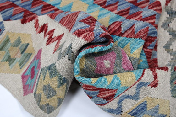 Image 1 of Original Old Style Kelim Afghan 190 X 102 Cm Top Zustand