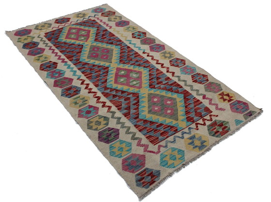 Image 1 of Original Old Style Kelim Afghan 190 X 102 Cm Top Zustand