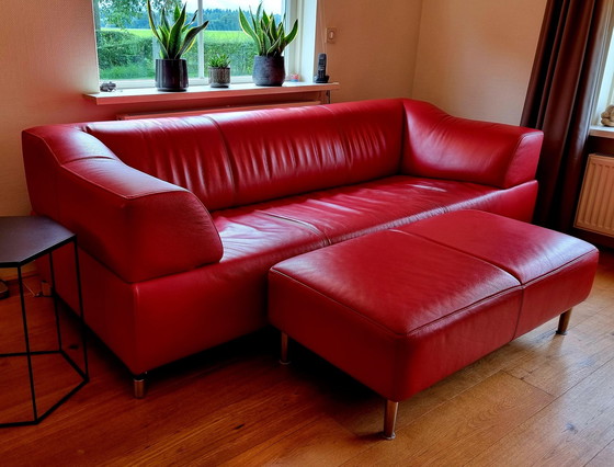 Image 1 of Leolux Faya Lobi Mova Sofa mit Fußhocker