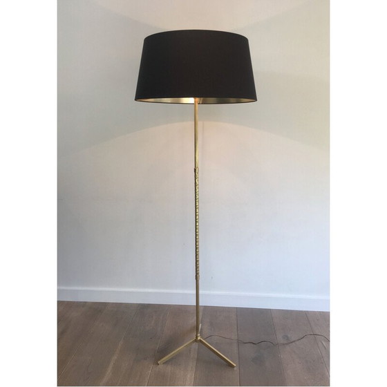 Image 1 of Vintage Stehlampe aus Messing, 1970