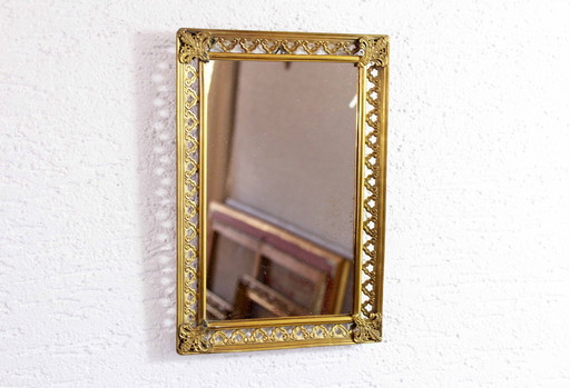 Vintage-Messing-Spiegel, Italien 1960