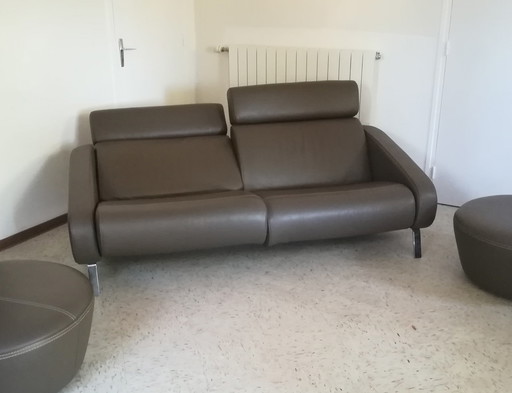 Steiner Ledersofa Modell Faubourg Studio Memo