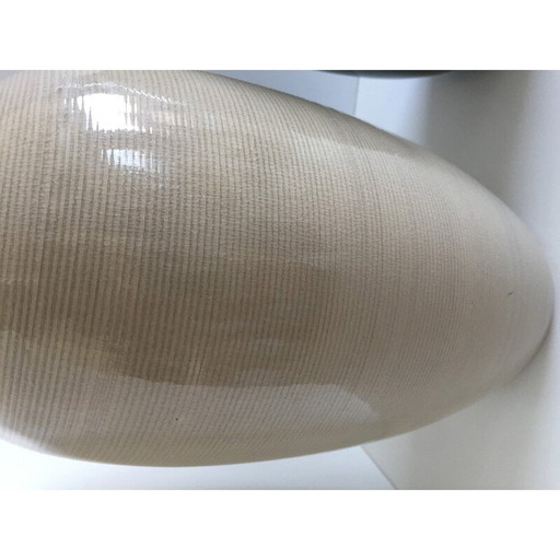 Paar eiförmige Vasen aus dekorativer Keramik im Vintage-Stil