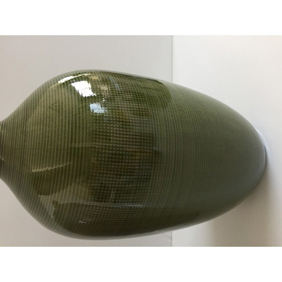 Image 1 of Paar eiförmige Vasen aus dekorativer Keramik im Vintage-Stil