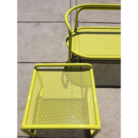 Image 1 of Vintage Locus Solus Couchtisch mit Hocker