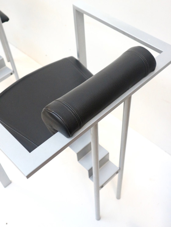 Image 1 of Satz von 6 postmodernen Trix-Sesseln von K.F. Förster für KFF Design, Deutschland, 1980er Jahre