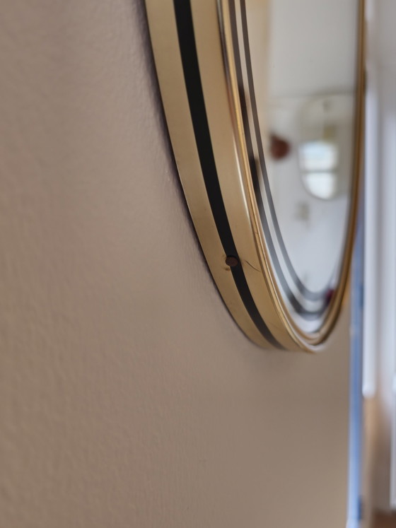 Image 1 of Vintage Organichse Spiegel Wandspiegel Spiegel Spiegel Gold Schwarz