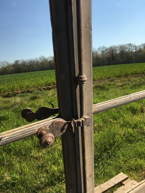 Image 1 of Vintage-Spiegel aus verarbeitetem Eichenholz