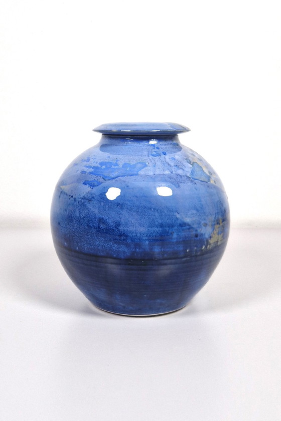 Image 1 of Sgraffito-Topf mit Deckel