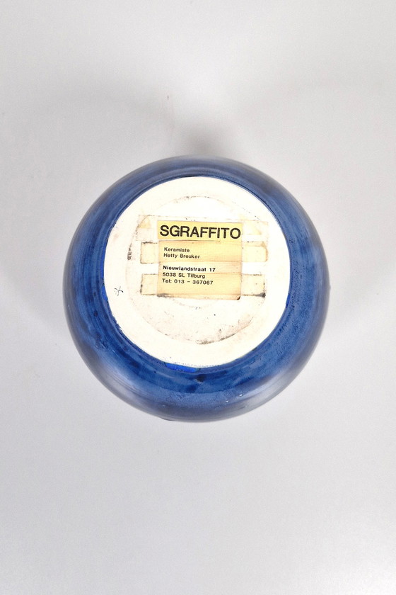 Image 1 of Sgraffito-Topf mit Deckel