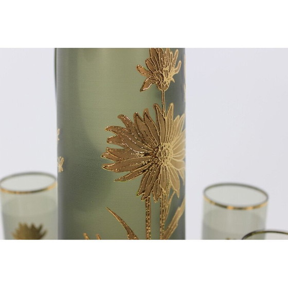 Image 1 of Satz von 7 Gläsern und Krug von Bohemia Glass, Tschechoslowakei 1970