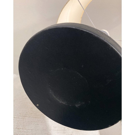 Image 1 of Vintage Tischlampe aus Leder und Messing